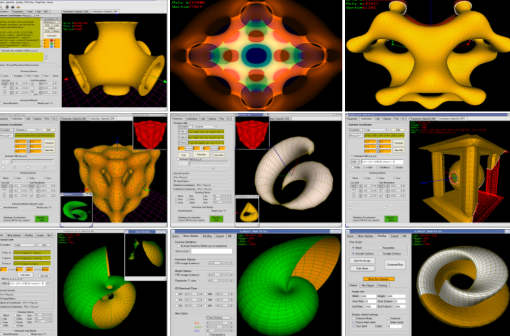 Image shows various 3-D file designs files in various colors  - yellow, green, white, brown.