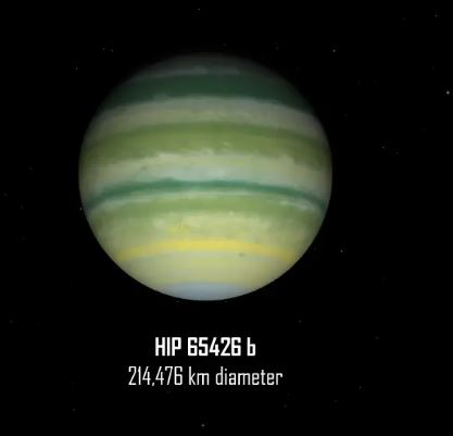 This is a suggested image of HIP 64624 b  from several cameras on JWST .