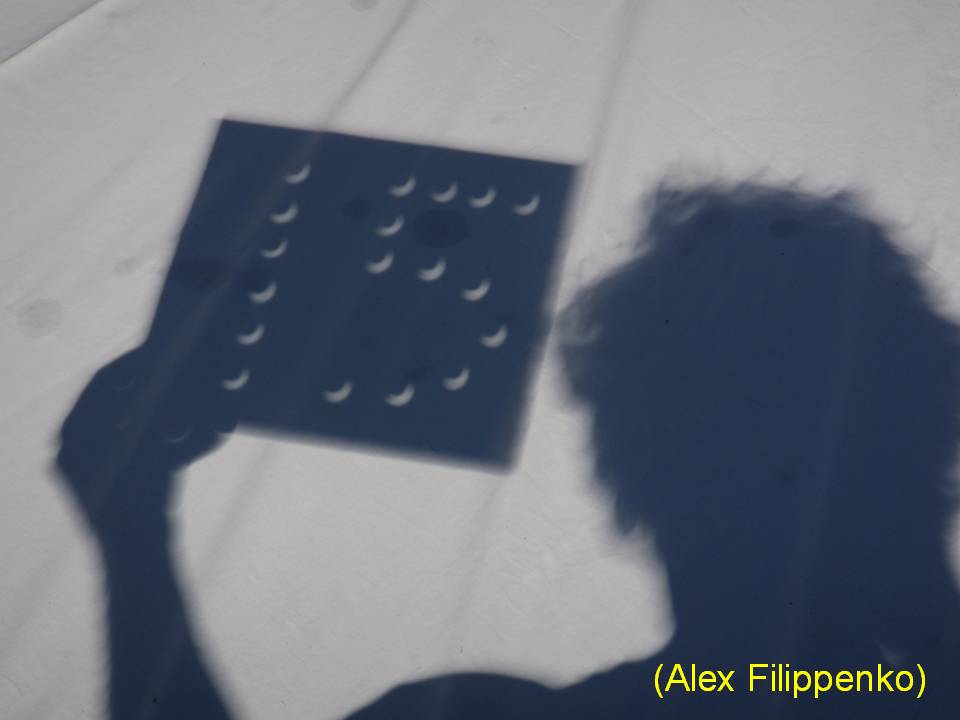 This is Prof. Alex Fillipenko's 15th successful eclipse viewing.