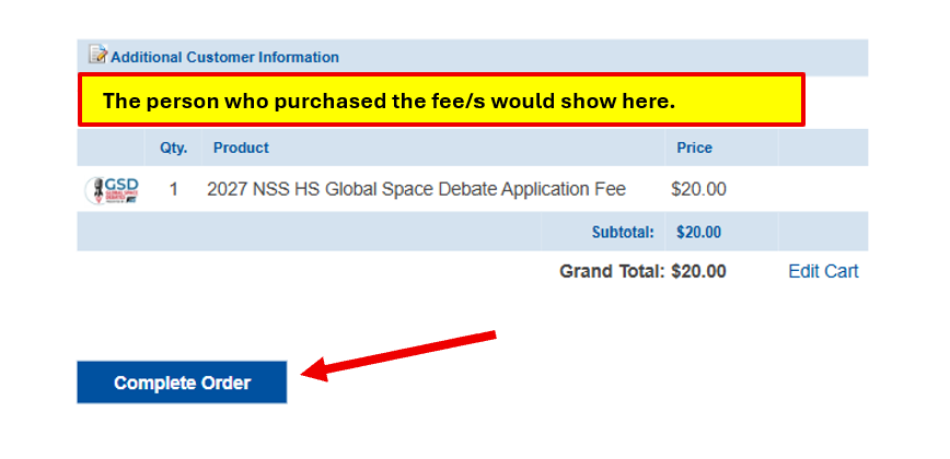 This page shows how to check that you are shown as the purchaser and the quantity you have purchased.